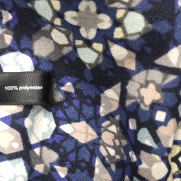 The Limited blue stained glass pattern blouse - Picture 4 of 7